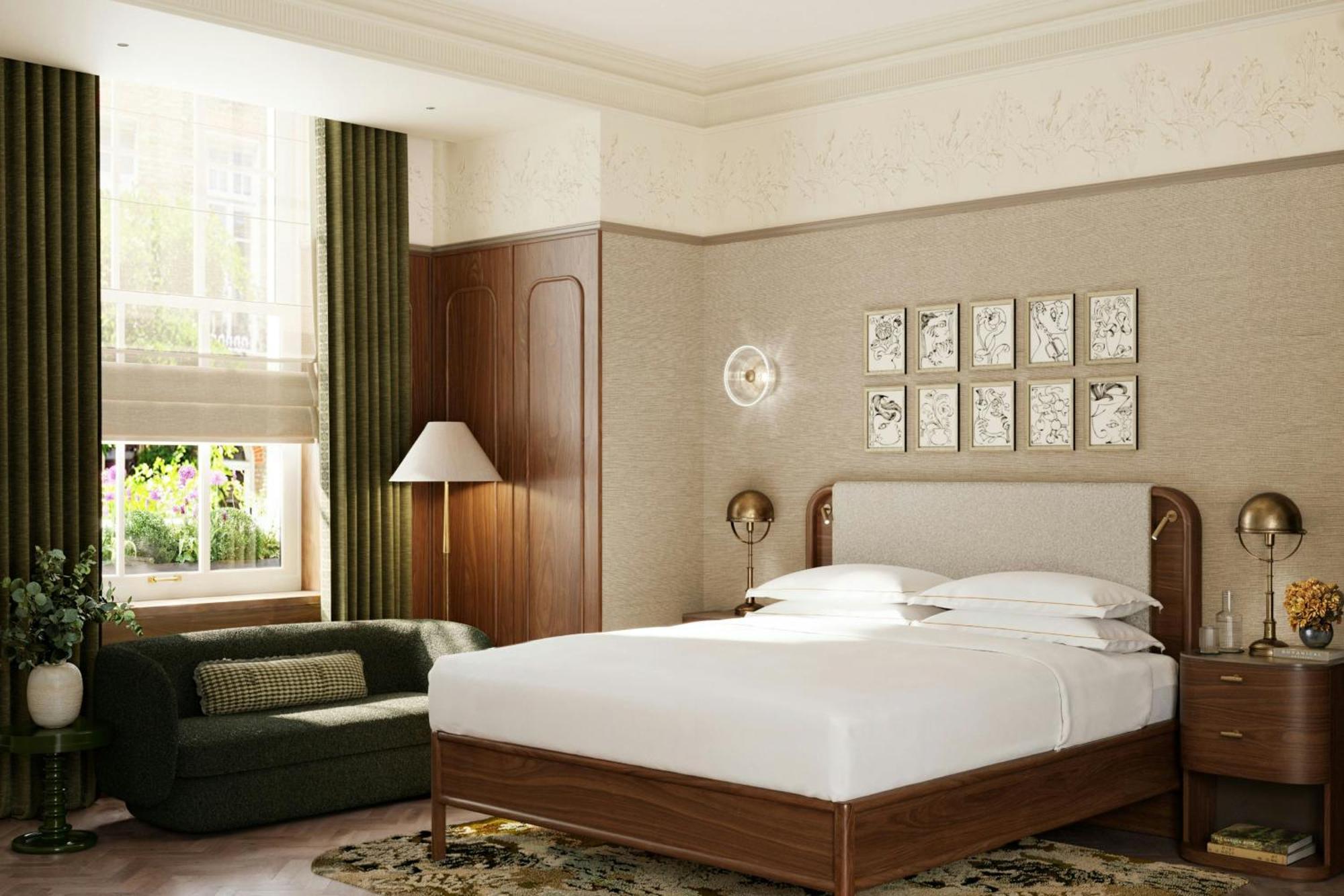 Montcalm Mayfair, Autograph Collection London Exterior foto A bedroom at the hotel